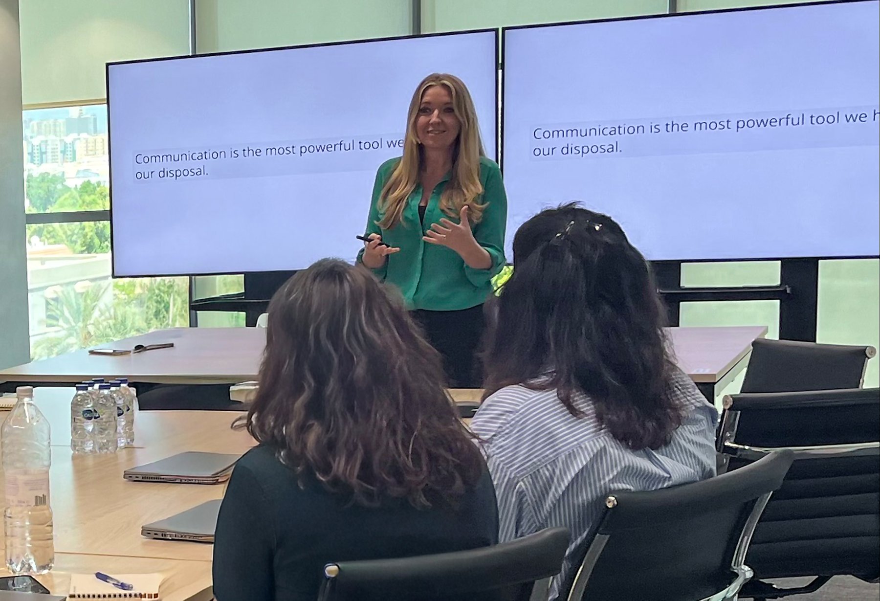 Antonia Ashby presenting to a corporate training group